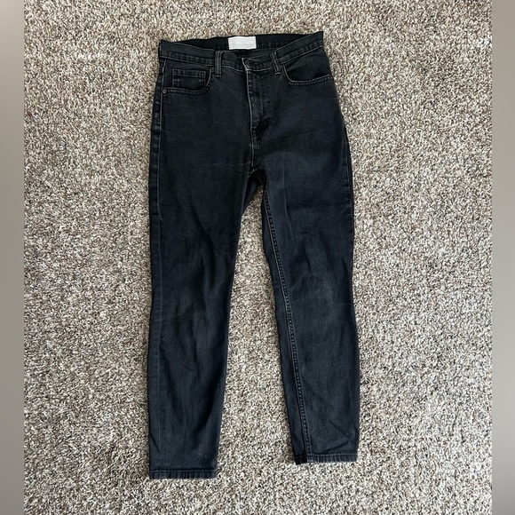 Everlane Slim Fit Mid Rise Dark Wash Jeans - Picture 1 of 4